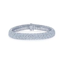 Kwiat B-15333-0-DIA-18KW Moonlight 5-Row Bracelet with Diamonds in 18K White Gold