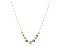 Marco Bicego CB2227-B-TPL01-Y "Jaipur Color" London Blue Topaz with Diamond Graduated Necklace