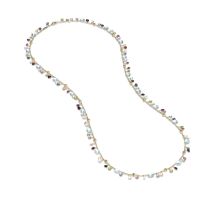 Marco Bicego CB2585-MIX01T-Y "Paradise" 18K Yellow Gold Blue Topaz and Mixed Gemstone Long Necklace