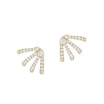 Kwiat E-2506-0-DIA-18KY Vine Wrap Earrings with Diamonds in 18K Yellow Gold