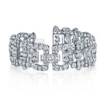 McCaskill & Company Signature Collection Platinum Diamond Art Deco Bracelet
