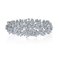 McCaskill & Company Signature Collection Platinum Melange of Diamond Shapes Bracelet
