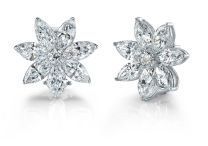 McCaskill & Company Signature Collection Flower Diamond Stud Earrings