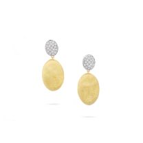 Marco Bicego OB1696-B-YW "Siviglia" 18K Gold and Diamond Medium Drop Earrings
